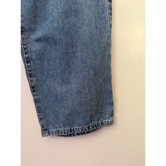 Vintage Y2K 90s Rough Riders High Waist Buckle Back Denim Jeans 32 X 30 Medium - Picture 5 of 6